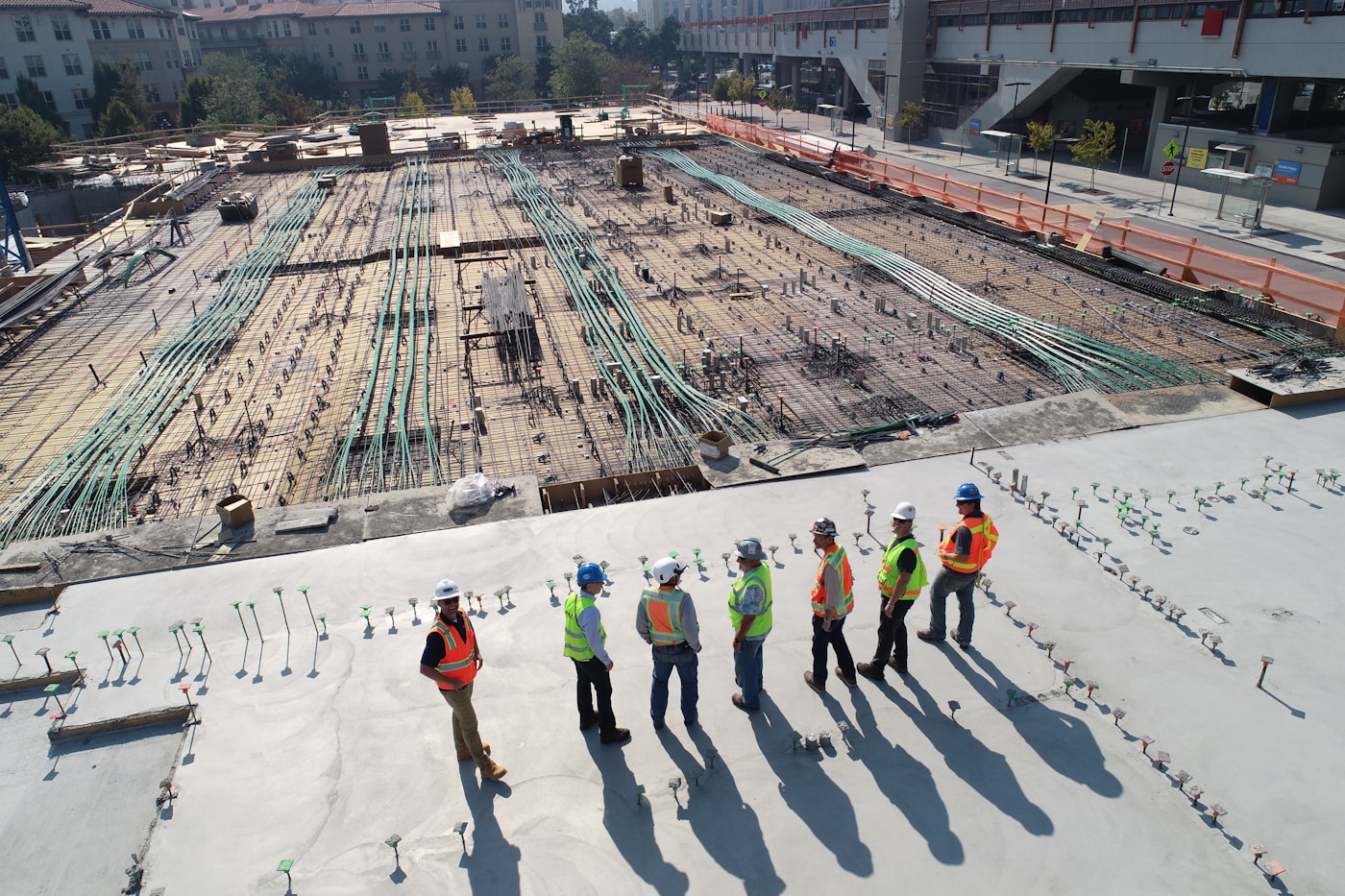 Representative imagery: crews on site.